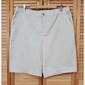 Denim & Co. EasyWear Twill 4-Pocket Bermuda Shorts Size 16